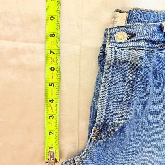 We The Free Womens Light Blue Washed Straight Leg Jeans Size 24 - Picture 9 of 10